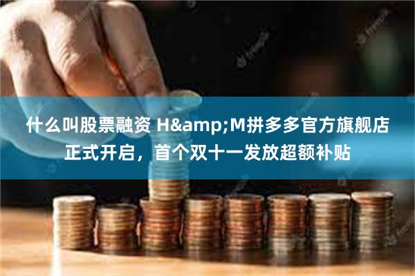 什么叫股票融资 H&M拼多多官方旗舰店正式开启，首个双十一发放超额补贴